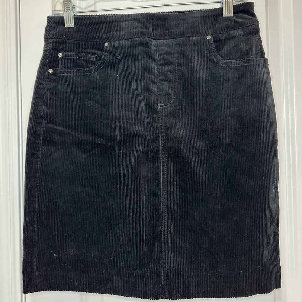 Black Corduroy Skirt